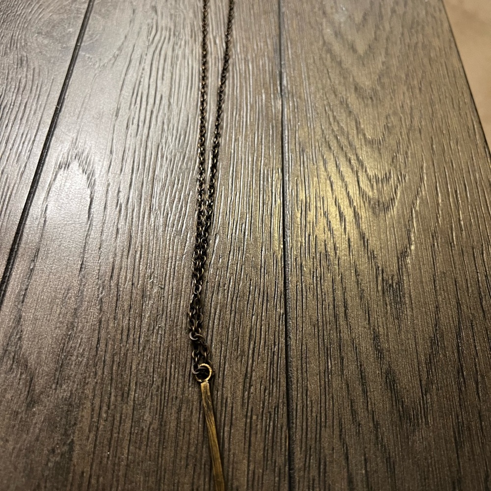 Elegant Bronze Chain Necklace